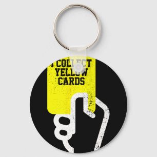 Llavero Colecciono Tarjetas Amarillas, Dicho Divertido de 