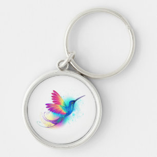 Llavero Colibrí arcoiris exótica