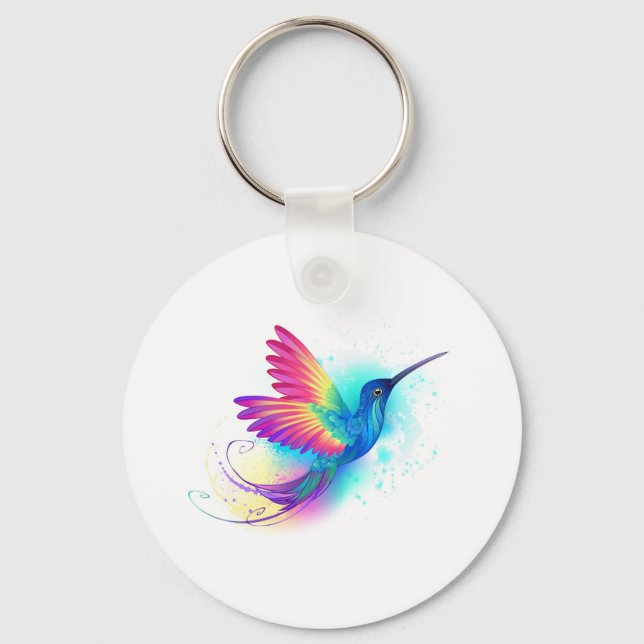 Llavero Colibrí arcoiris exótica (Anverso)