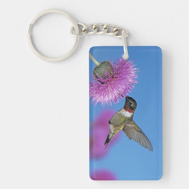 Llavero Colibrí de garganta rubí (Frente)