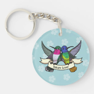 Llavero Colibrí Lindo Amante De La Naturaleza Dibujo Anima