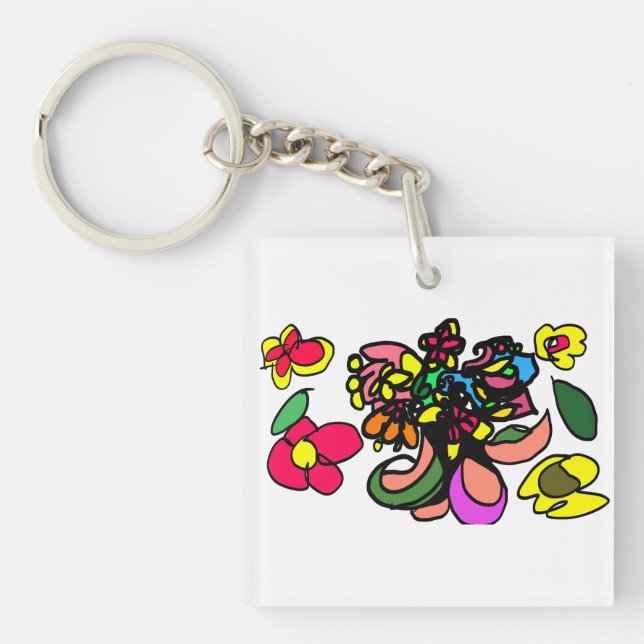 Llavero Colibrí relaja primavera (Frente)