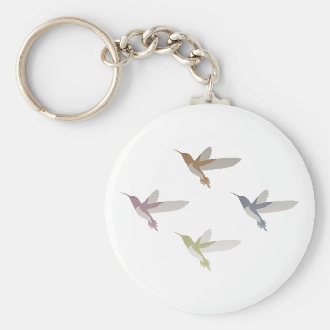 Llavero Colibríes coloridos (Frente)