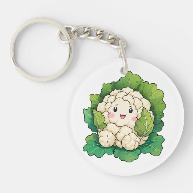 Llavero Coliflor Kawaii (Frente)
