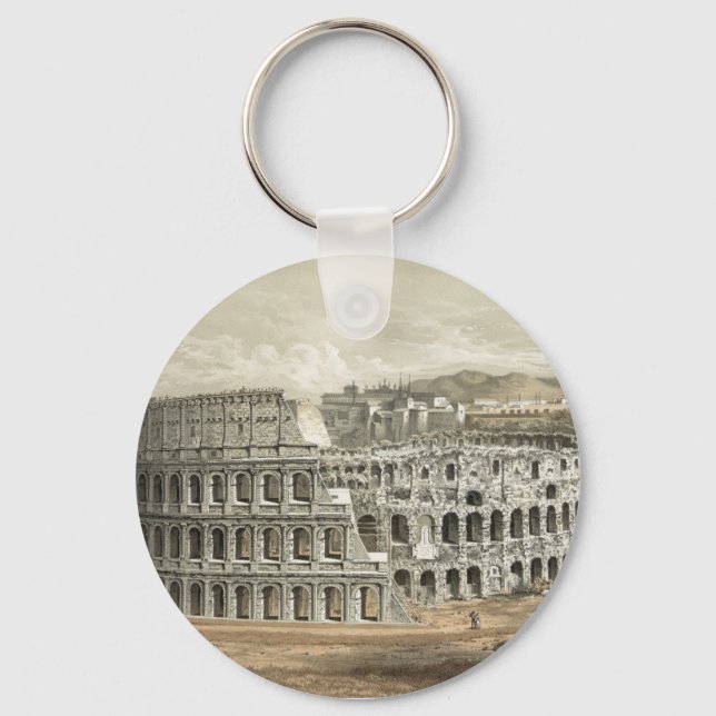 Llavero Coliseo romano Vintage Art (Anverso)