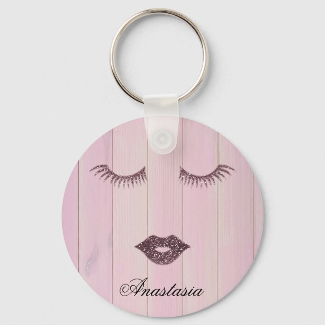 Llavero Coll rosa dulce (Anverso)