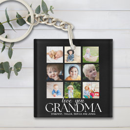 Llavero Collage 9 Photos for Grandma Love you