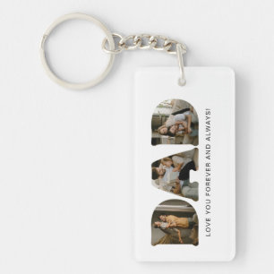 Llavero Collage de fotos de letra DAD