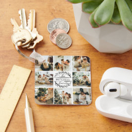 Llavero Collage de fotos familiar monogramado | Regalo mon