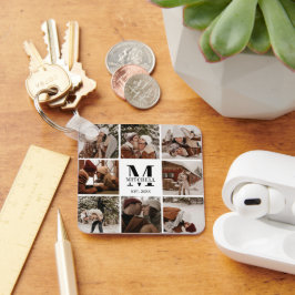 Llavero Collage de fotos Pareja Monogramada | Regalo monog