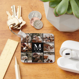 Llavero Collage de fotos Pareja Monogramada | Regalo monog