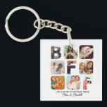 Llavero Collage de fotos personalizado BFF Bestis Regalos<br><div class="desc">Collage de fotos personalizado BFF Bestis Regalos de cumpleaños</div>