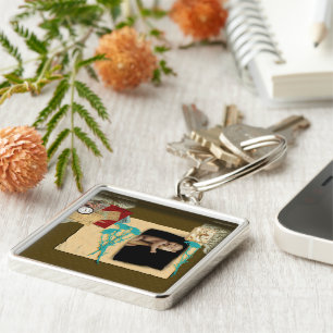 Llavero Collage de fotos Vintage personalizado