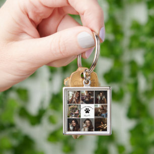 Llavero Collage de Mascota Personalizado En Memoria Amoros