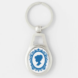 Llavero Collar Cameo de estilo antiguo