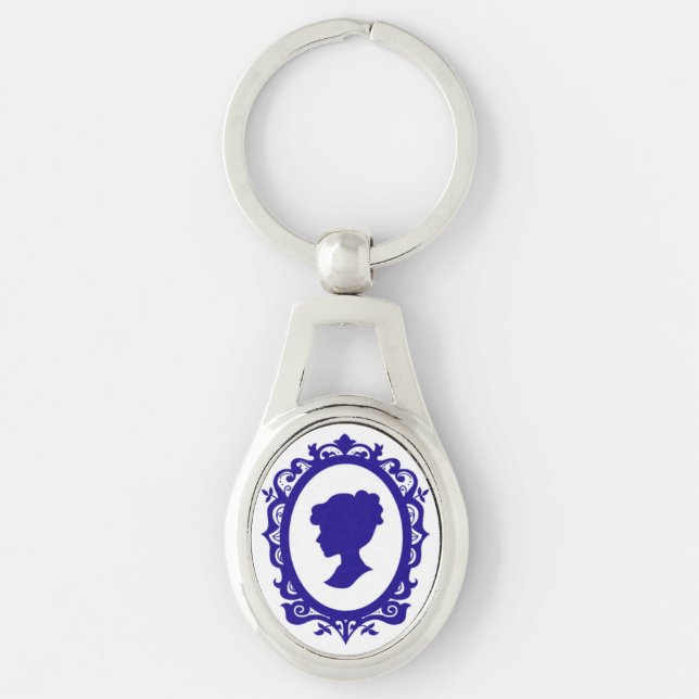 Llavero Collar Cameo de estilo antiguo (Anverso)