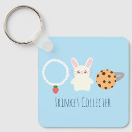 Llavero Collar Cuto De Fresas, Conejo Y Anillo