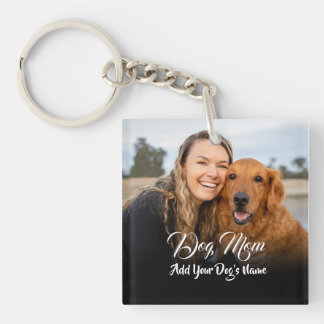Llavero Collar de Foto de Mamá de Perro Personalizado