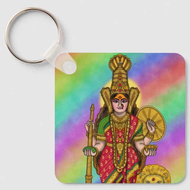 Llavero Collar de Kolhapur Mahalakshmi divino (Anverso)