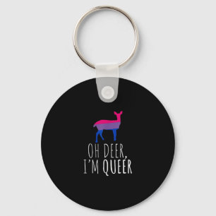 Llavero Collar de llave D de Oh Ciervo Queer Orgullo Bisex