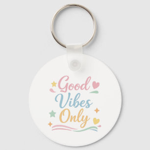 Llavero Collar de Llave Redondo con Cita Positiva Solo Bue