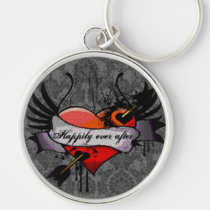Llavero Collar de luna de miel feliz para siempre Corazón