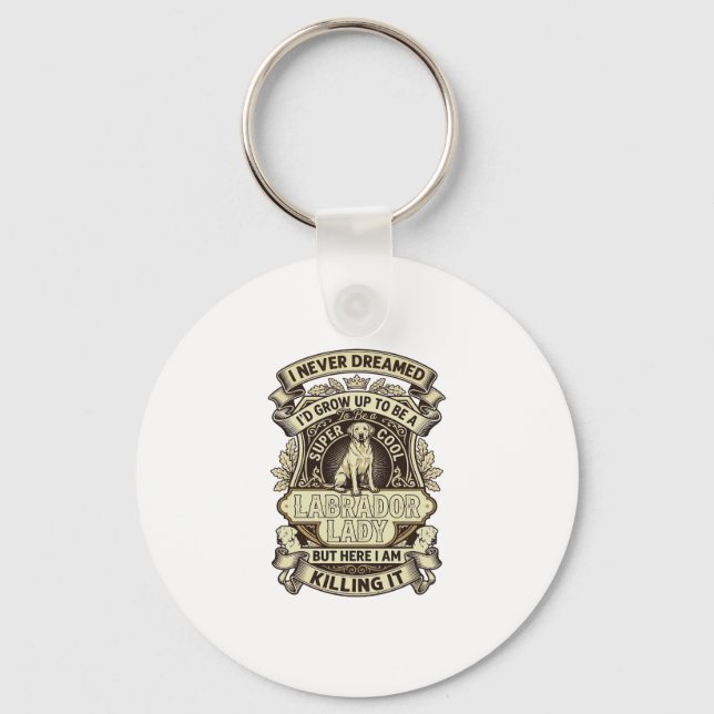 Llavero Collar de perro Labrador Lady Crown Shield_1 (Anverso)