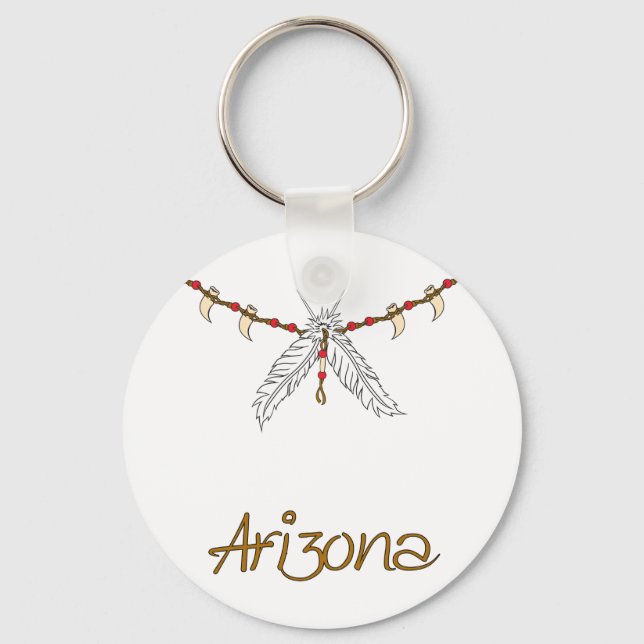 Llavero Collar de plumas (Anverso)