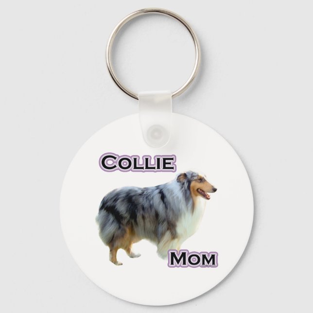 Llavero Collie Mom 4 - Keychain (Anverso)