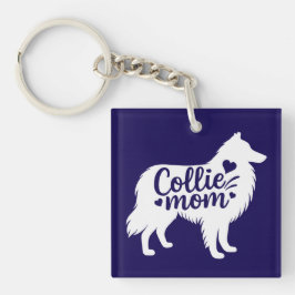 Llavero Collie Mom Key Chain
