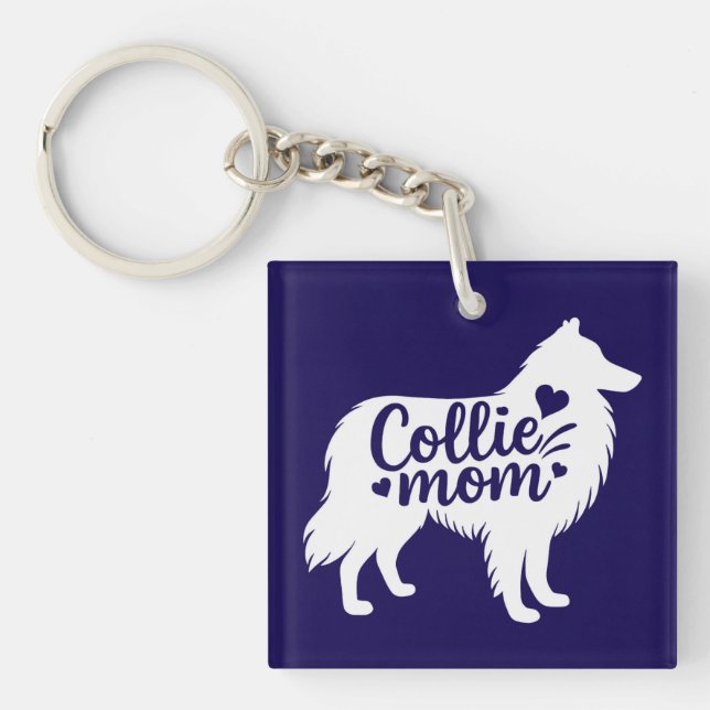 Llavero Collie Mom Key Chain (Frente)