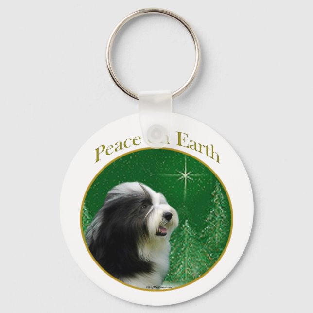 Llavero Collie Peace con las barbas (Anverso)