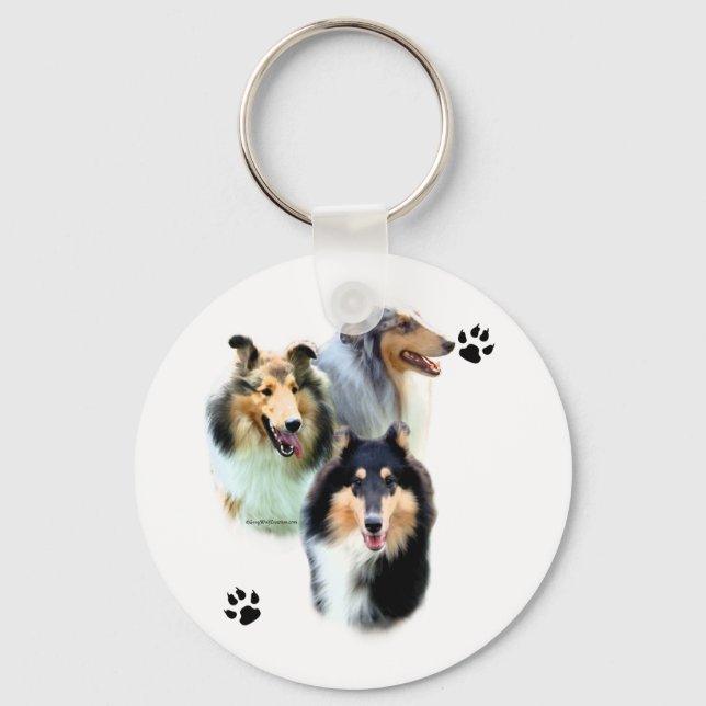 Llavero Collie Trio - Keychain (Anverso)