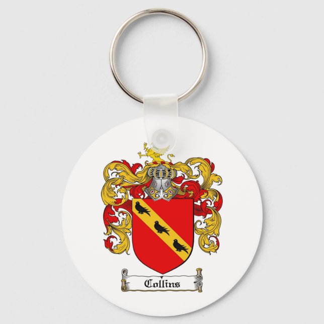 LLAVERO COLLINS FAMILIAR CREST - COLLINS COAT OF ARMS (Anverso)