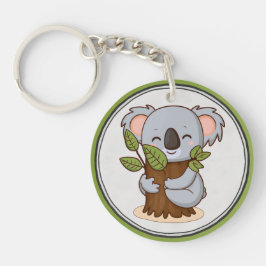 Llavero Colocación de árboles Koala Bear Keychain acrílico
