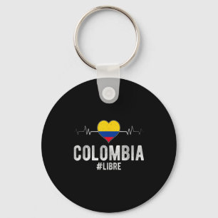Llavero Colombia #libre Colombia Libre Bandera Patriota Co