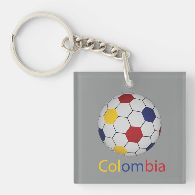Llavero Colombia Soccer Keychain  (Frente)