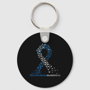 Llavero Colonoscopía Cinta azul de sensibilización sobre e