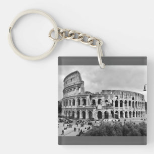 Llavero Coloquio blanco y negro de la cadena de claves del