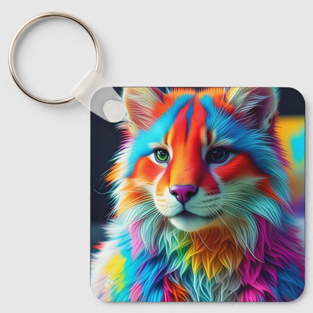 Llavero Color arcoiris Cat-68587 (Anverso)