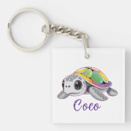 Llavero Color Burst Sea Turtle
