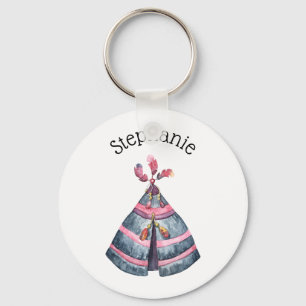 Llavero Color de agua tribal ruso Wigwam Nombre personaliz