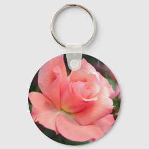 Llavero color de rosa rosado