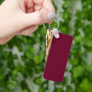 Llavero Color de tendencia Borgoña oscuro Keychain