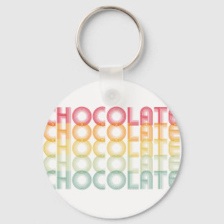 Llavero Color del arcoiris del chocolate retro