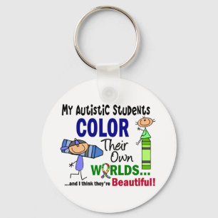 Llavero COLOR del autismo SUS PROPIOS estudiantes de los