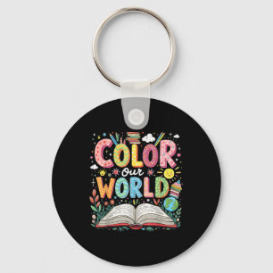 Llavero Color Nuestro Programa Mundial de Lectura de Libro