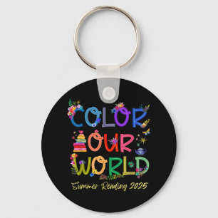 Llavero Color Our World Summer Reading 2025 Boho Wildflowe