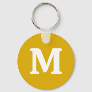 Llavero Color sólido amarillo mostaza