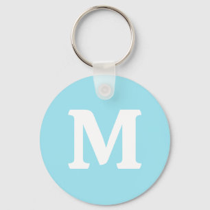 Llavero Color sólido azul brillante